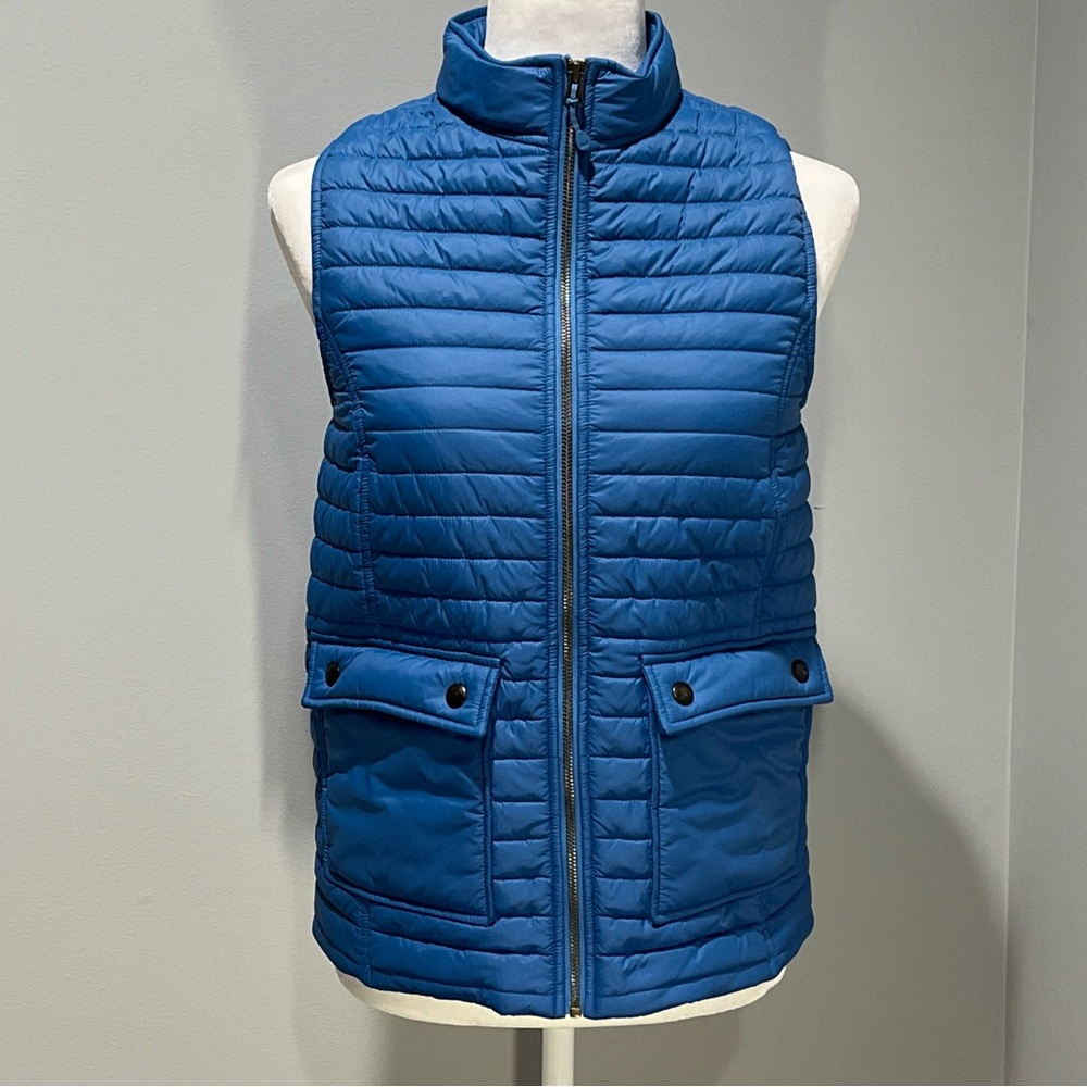 Vineyard Vines Women’s‎ Blue Puffer Vest Size XS Quilted Full Zip Lightweight